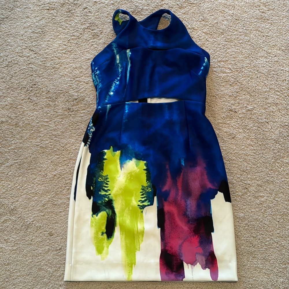 MILLY sheath dress multicolor pattern sz 6